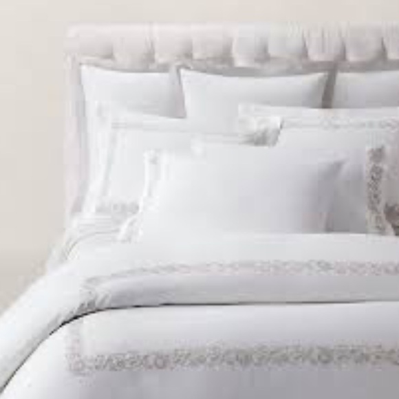 NWT Ralph Lauren Home Eloise Embroidery Organic Cotton Full